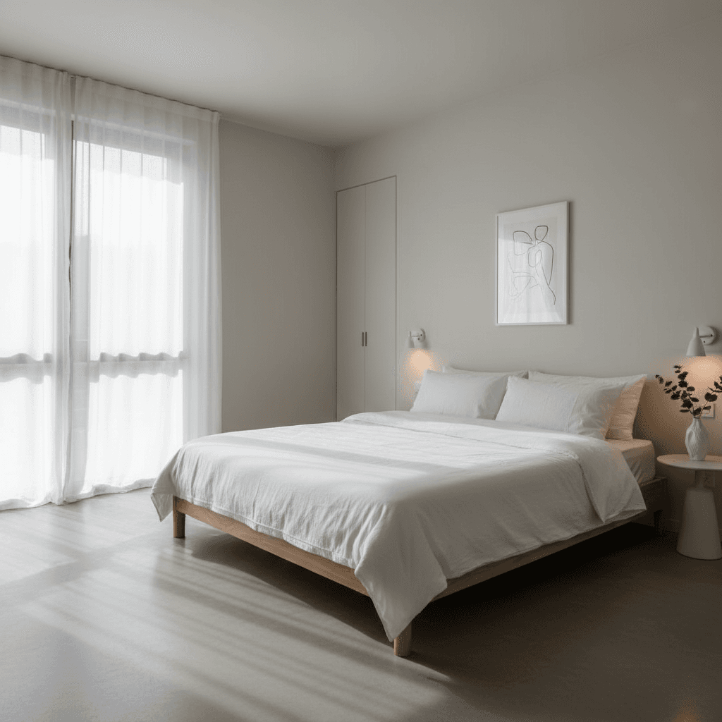 Serene bedroom interior
