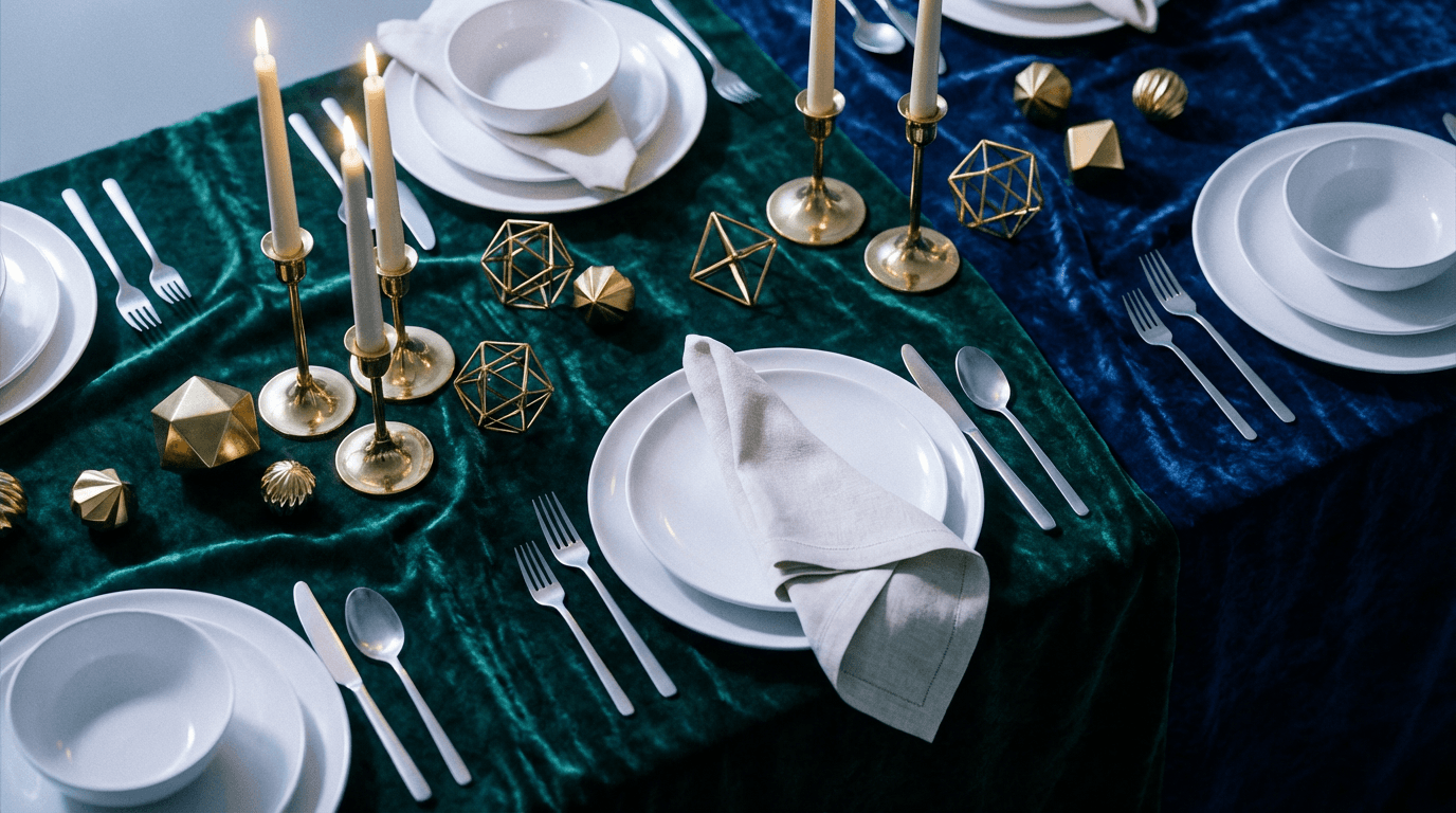 Elegant navy blue and gold background with subtle texture